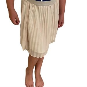 Cream Chiffon Pleated Skirt GAP Kids - 6-7 Small